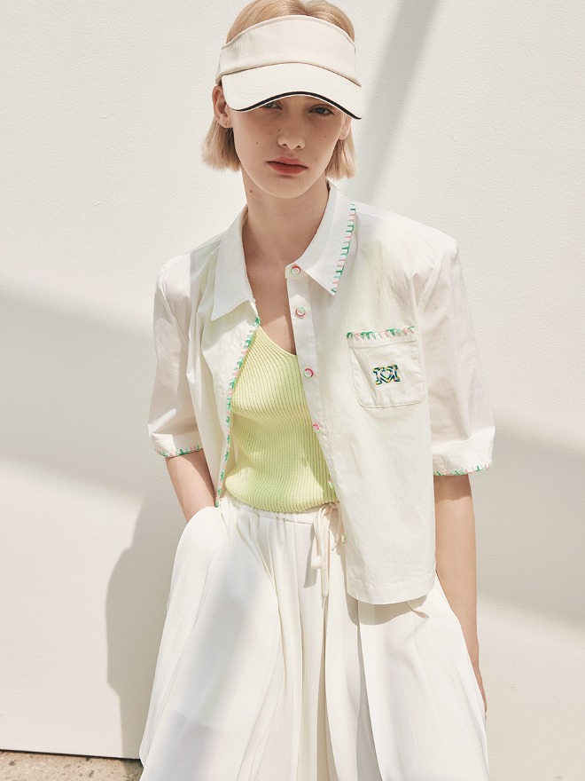 PHIL_SUMMER EMBROIDED SHIRT_WHITE
